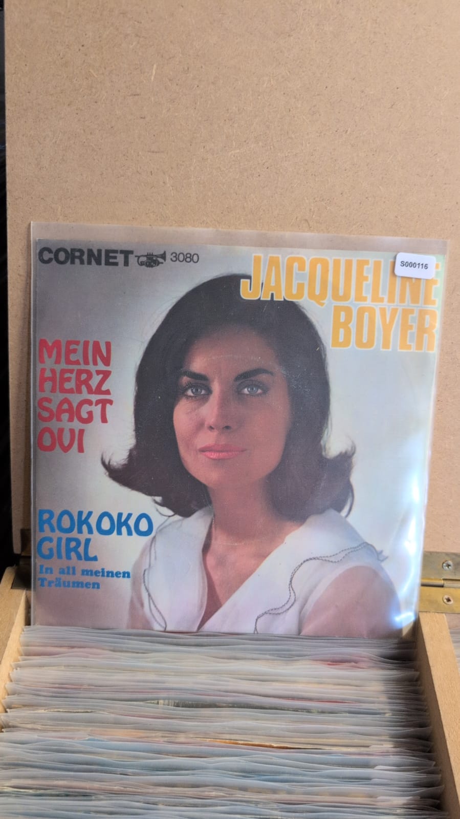 S000116 - Jacqueline Boyer - Mein Herz sagt oui (mijn Hart zegt ja) / Rokoko Girl in all meinen Traümen