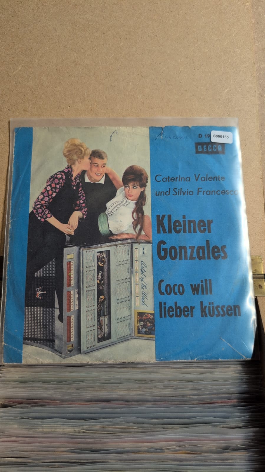 S000155 - Caterina Valente und Silvio Francesco - Kleiner Gonzales / Coco will lieber küssen (Bibits - jij en ik in een bootje)