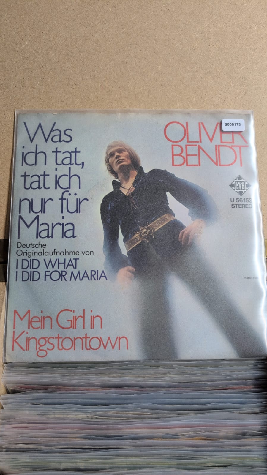 S000173 - Oliver Bendt - Was ich tat, tat ich nur für Maria / Mein Girl in Kingstontown