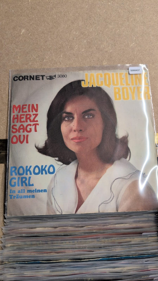 S000437 - Jacqueline Boyer - Mein Herz sagt oui (mijn Hart zegt ja) / Rokoko Girl in all meinen Traümen