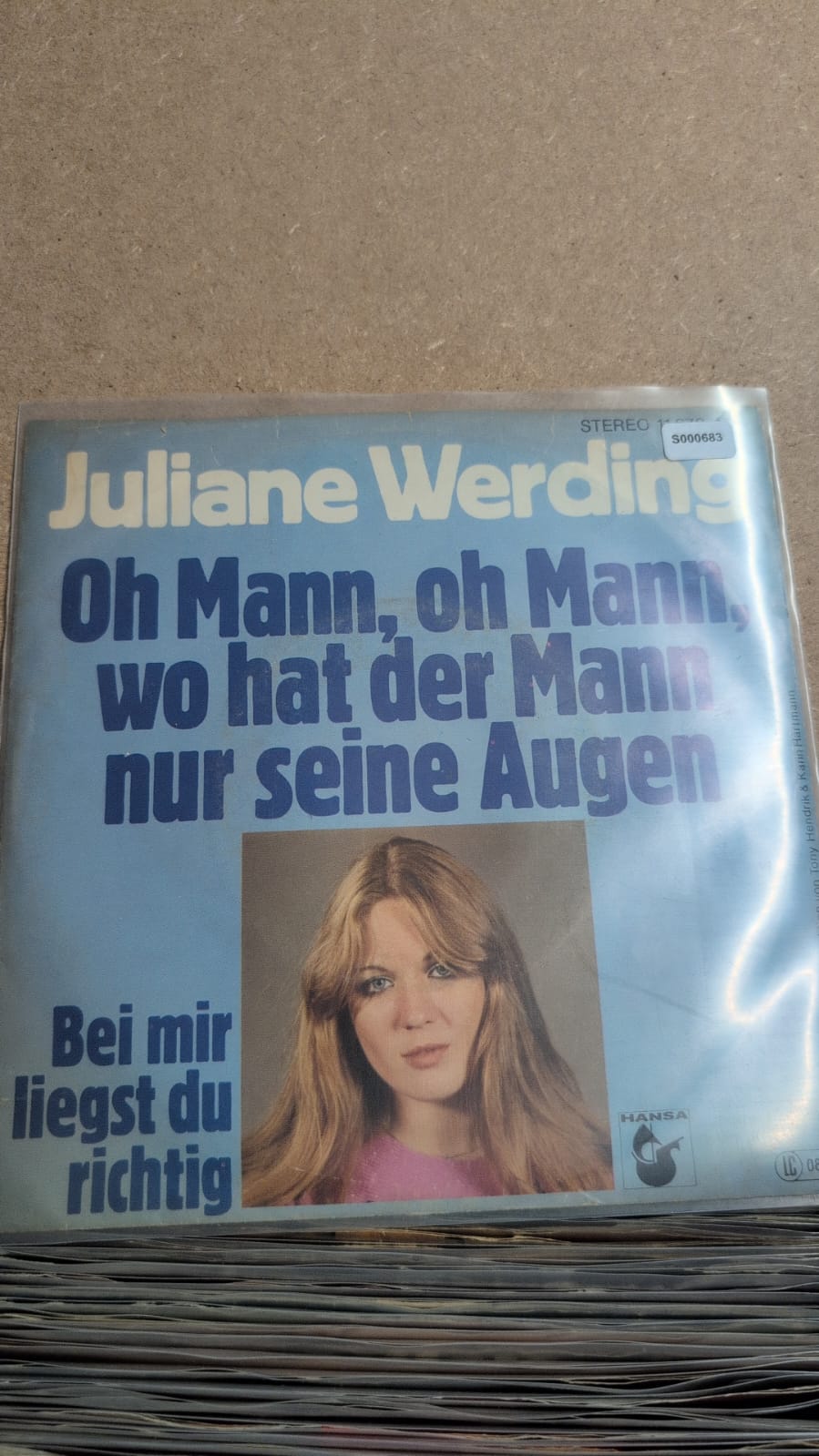 S000683 - Juliane Werding - Oh Mann, oh Mann, wo hat der Mann nur seine Augen / Bei mir liegst du richtig