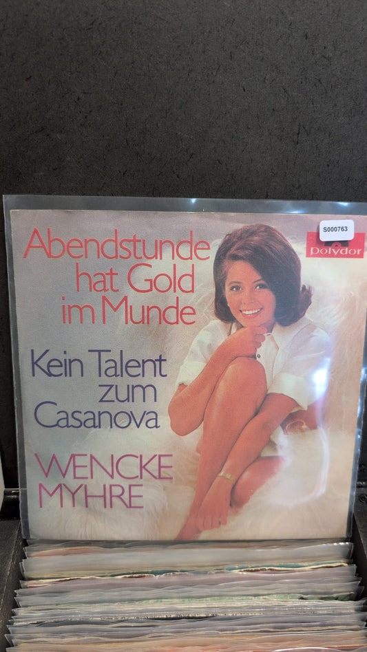 S000763 - Wencke Myhre - Abendstunde hat Gold im Munde / Kein Talent zum Casanova
