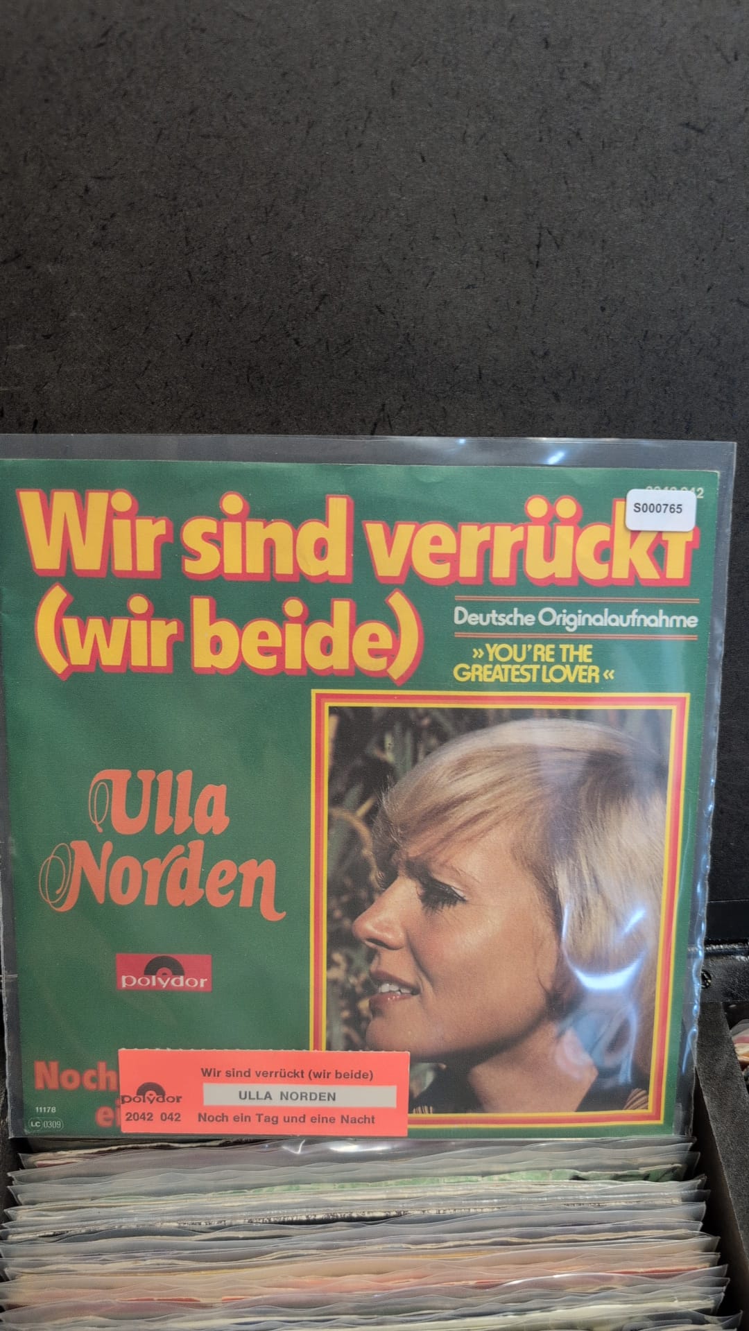 S000765 - Ulla Norden - Wir sind verrückt (wir beide) / Noch ein Tag und eine Nacht