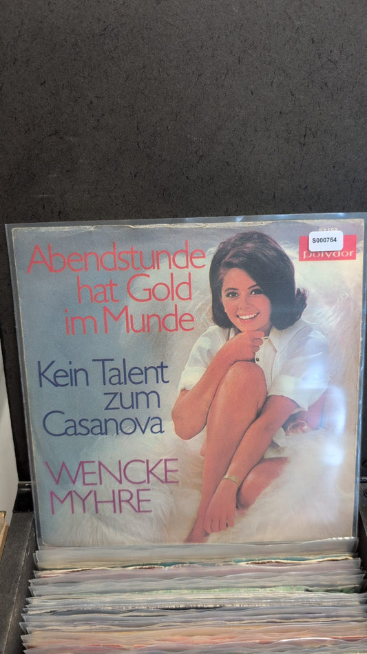 S000764 - Wencke Myhre - Abendstunde hat Gold im Munde / Kein Talent zum Casanova